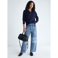 thumbnail image 2 of Free Assembly Women's and Women's Plus Quarter Zip Sweater, Midweight, Sizes XS-4X, 2 of 5