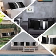 thumbnail image 6 of Black White Stripe Body Pillow Covers, Modern Rustic Vertical Striped Soft Breathable Throw Pillow Cases with Invisible Zipper, Decorative Pillowcase Pillows Protectors for Sofa Bed Couchair 20"x54", 6 of 9