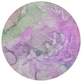 thumbnail image 5 of Addison Rugs Chantille Indoor/Outdoor Contemporary Watercolors Purple Washable Round Rug, 8' x 8', 5 of 5