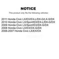 thumbnail image 2 of Transit Auto Front Disc Brake Rotors and Semi-Metallic Pads Kit for Car Honda Civic K8S-100382, 2 of 11