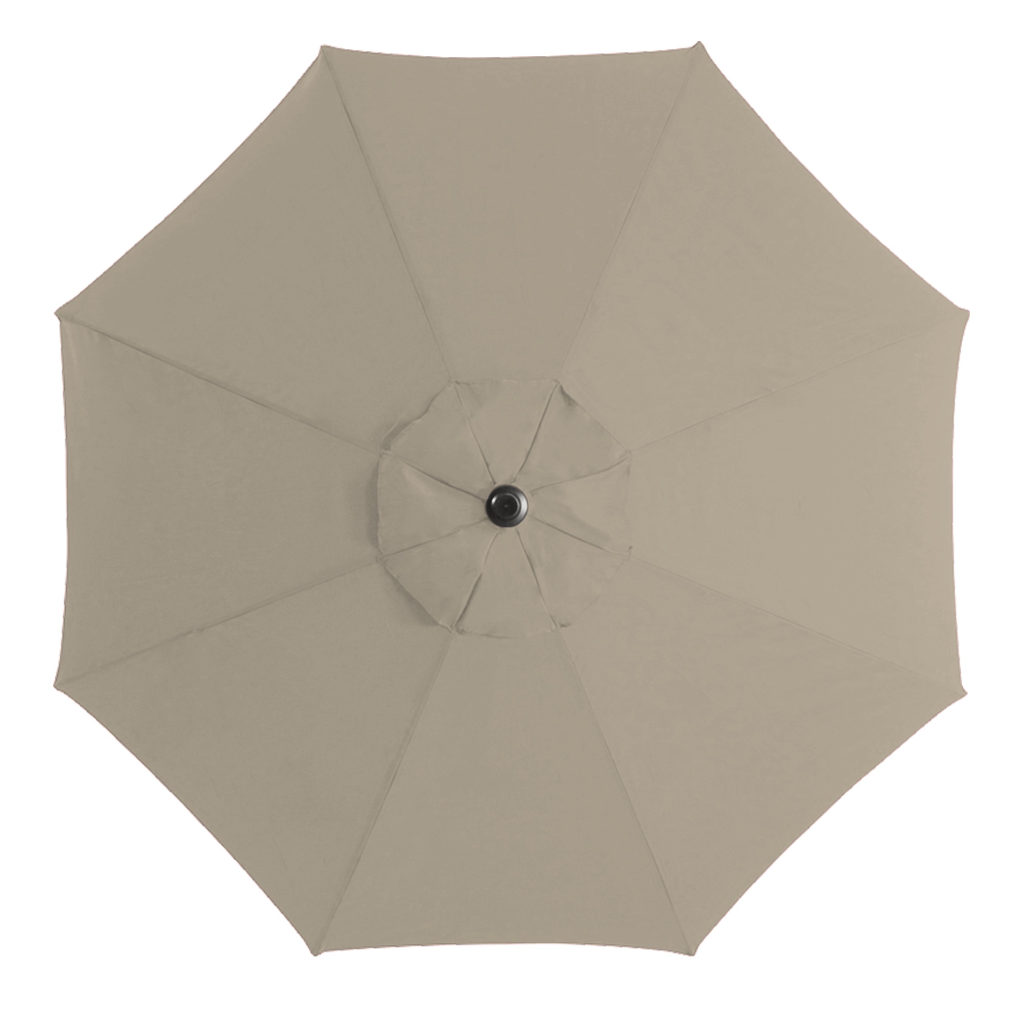 Cabana Life Khaki Round Tilting Patio Umbrella, Fade Resistant