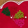 thumbnail image 4 of Falda de árbol de Navidad de 48 pulgadas Falda de árbol colgante de encaje rojo Falda de árbol de Navidad BR  Rojo Verde, 4 of 4