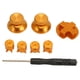 thumbnail image 1 of Botones de Metal para Gamepad, piezas de botón de controlador de juego de repuesto DIY de aleación de aluminio para controlador de juego Switch Pro dorado, 1 of 1