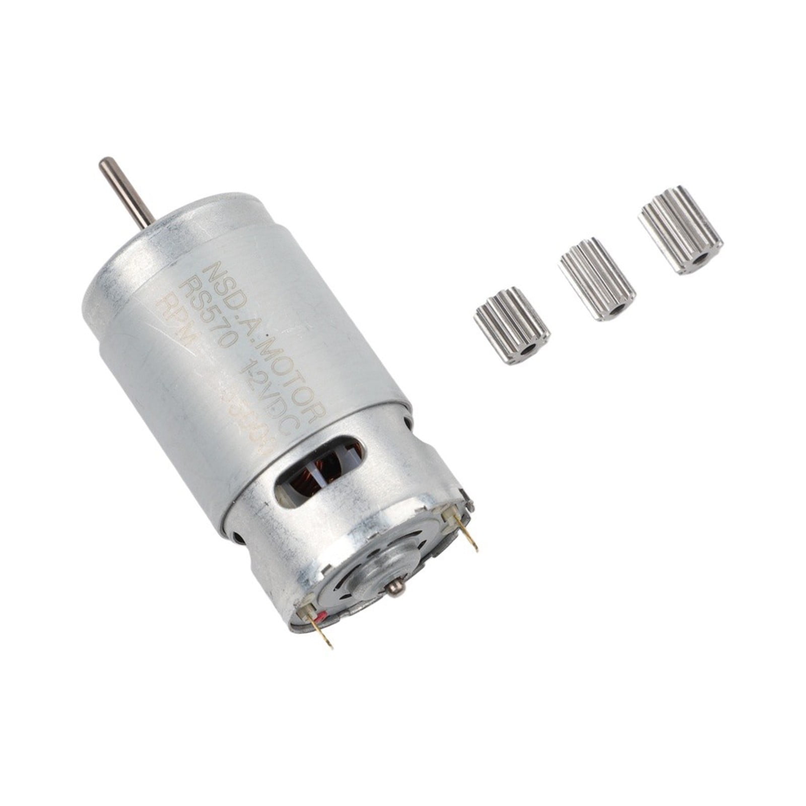 1pc 6V/12V/24V Children's Electric Car Motor 10/12-tooth Dual-modulus Gear Slot RS550/RS390/RS380/RS555 Car Motor Accessories
