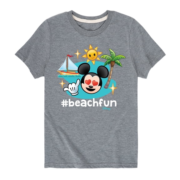 Disney Emoji - Beach Fun - Toddler And Youth Short Sleeve Graphic T-Shirt