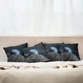 thumbnail image 7 of Ambesonne Galaxy Throw Pillow Cover 4 Pack, Moon Surface Luna Design, 24", Grey Dark Blue, 7 of 7
