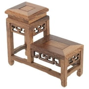 NUOLUX Indoor Plant Stand Wooden Flower Vase Stand for Room 5.62X4.91X2.36in 1Pcs