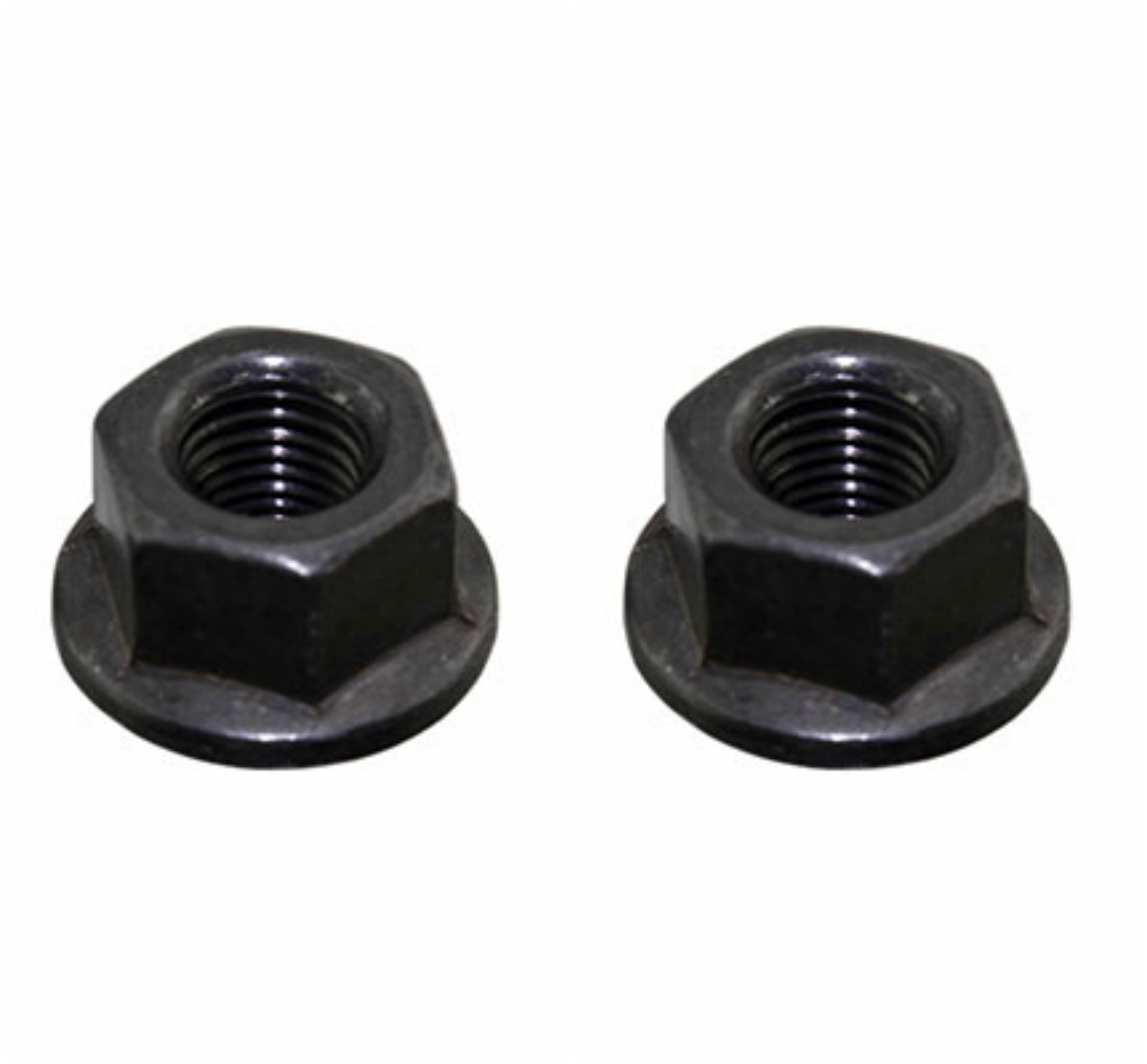 2 Hub Axle Nuts 5/16 x 26t Front Black. Set of axle nut. Pair of axle