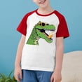 thumbnail image 3 of RXIRUCGD 2025 Vêtements d'Été pour Enfants Tout-Petits Garçons Filles Mode Mignon Col Rond Imprimé Manches Courtes Haut, 3 of 7