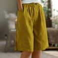 thumbnail image 2 of Pantalones cortos de pijama con estampado de cuadros y botones en la parte delantera para mujer - Ropa de dormir Pantalones cortos de estar por casa S-XXXL, 2 of 6