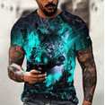 thumbnail image 1 of T-shirt Homme Imprimé Animal Intéressant Col Rond Chemise Manches Courtes Style Hip-hop Décontracté Vêtements de Rue Harajuku Été, 1 of 5