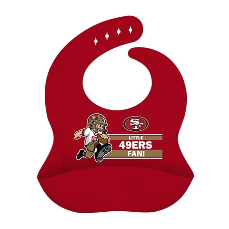 BabyFanatic Officially Licensed Unisex Silicone Baby Bib – NFL San Francisco 49ers