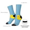 thumbnail image 4 of Logiee Cute Ducky Print Adult Socks for Men & Women,Calf Socks, Ankle Socks,Boots Socks,Breathable Casual Sock,Unisex Crew Socks, 4 of 6