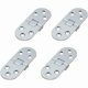 thumbnail image 1 of 4 Folding Table Hinges - Flat Cabinet Door Hinges - Made of Zinc Metal - for Folding Furniture (Silver), 1 of 5