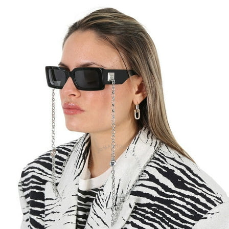 Dolce & Gabbana DG 4416 Acetate Womens Rectangle Sunglasses Gray Marble 53mm Adult