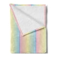 thumbnail image 2 of Pinstripe Soft Flannel Fleece Throw Blanket, Composition of Blended Soft Pastel Gradient Colored Vertically Striped Pattern, Cozy Plush for Indoor and Outdoor Use, 70" x 90", Multicolor, by Ambesonne, 2 of 5