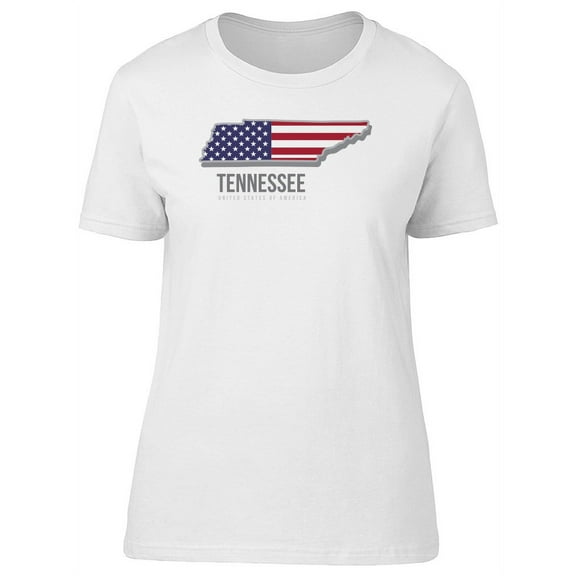 Smartprints Womens Graphic Tee - The State Of Tennessee - Regular Fit 100% Cotton