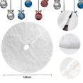thumbnail image 5 of Christmas Tree Skirt, Snow White Faux Fur Tree Skirts For Xmas, 5 of 5