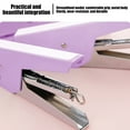 thumbnail image 6 of dajkiuy Hand Held Plier Stapler,No.10 Staples, Mini Manual Purple Stapler Metal Handheld Stapler Desktop Cute Staplers for Desk Home Office Supplies (Purple), 6 of 6