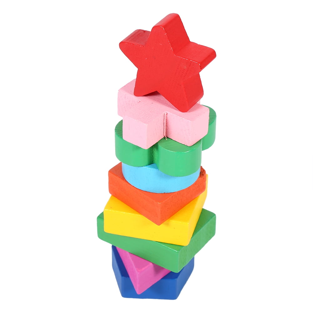 Sonew Learning Education Toy, Stacking Block,Funny Children Wooden ...