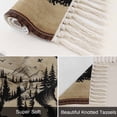thumbnail image 6 of Brown Black Bear Washable Area Rug 3'x5', Farmhouse Cabin Forest Vintage Woven Cotton Tassels Kitchen Rugs, Non Slip Indoor Door Mat Throw Carpet for Entryway Living Room Nursery Laundry Room, 6 of 9