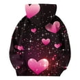 thumbnail image 5 of Lorytime Valentine Sweatshirts for Girls Cute Long Sleeve Crewneck Pullover Hoodies Heart Tops with Pocket Outerwear, 5 of 6