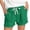 Green, variant on Arlun Cute Beach Shorts for Women Elegant Bohemian Style Casual Summer Elastic Waist Drawstring Eyelet Shorts with Pockets Summer Holiday and Daily Wear Yellow XL