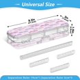 thumbnail image 3 of Plastic Pencil Box Large Capacity Pencil Boxes Clear Boxes with Snap-Tight Lid Stylish Office Supplies Storage Organizer Box Bows and Heart Pattern, 3 of 7