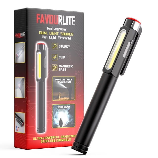 Linterna Favourlite Pen Light, 800 lúmenes, recargable