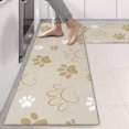 thumbnail image 2 of Kitchen Rugs Sets Of 2,Dog Paw Footprint Anti Fatigue Kitchen Mat Rugs Non Slip Washable,Decorative Kitchen Floor Mats for Kitchen,Sink,Laundry,17"X47", 2 of 5