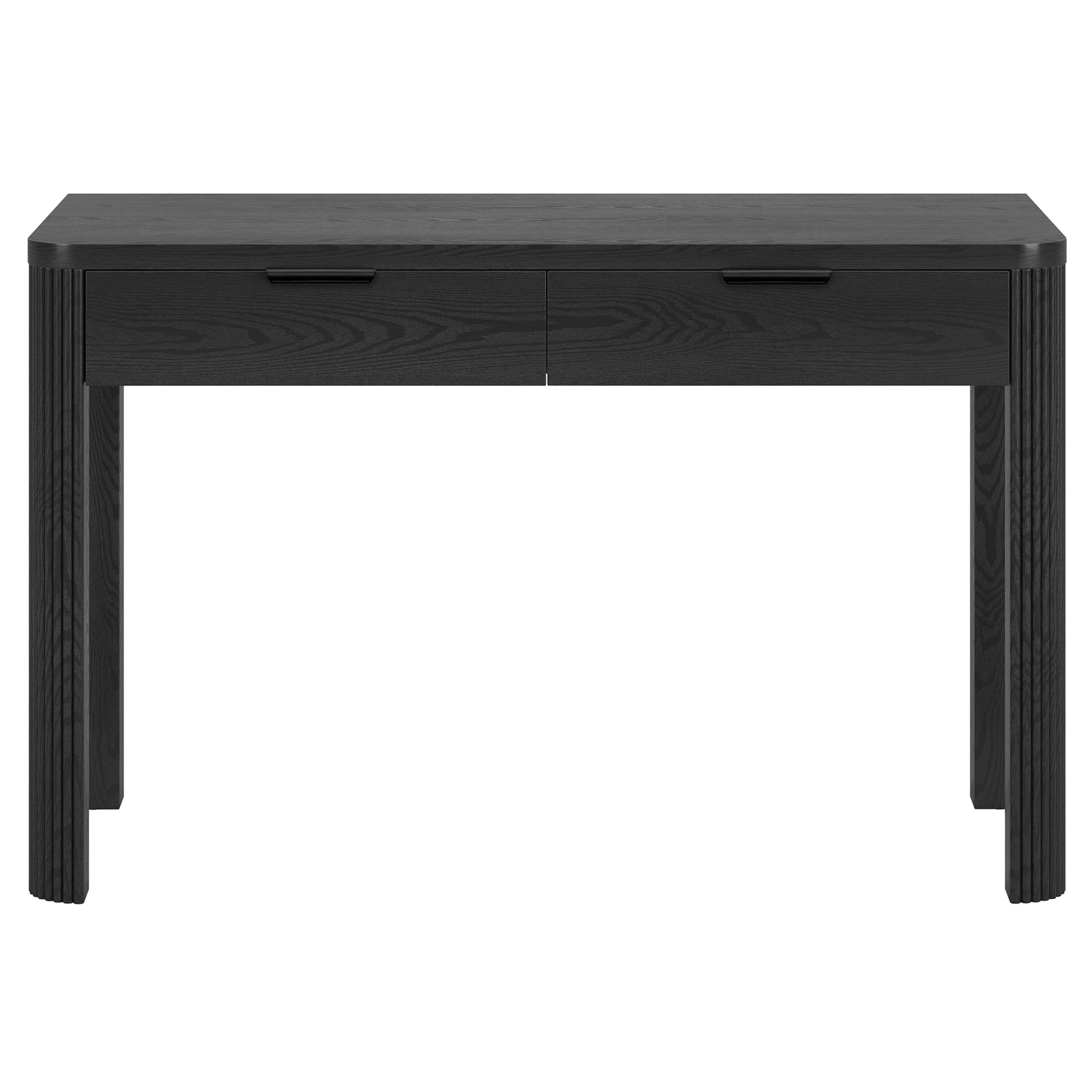 Evelyn&Zoe Modern/Contemporary 48" Wide Black Grain Home Office