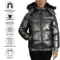 thumbnail image 3 of Women's Heavyweight Parka Jacket with Detachable Hood - Water-Resistant, Insulated Winter Coat for Cold Weather (S-XL), 3 of 5