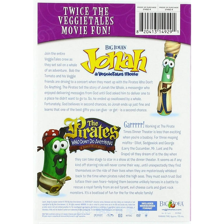 Big Idea Productions 154438 DVD - Veggie Tales Jonah & Pirates