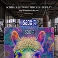 thumbnail image 3 of High Precision Body Weight Scale Smart Bathroom Scales with Large LCD Display(400lbs),Decorative for Bedroom-Portrait Of Alpaca In The Style, 3 of 4