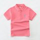 thumbnail image 5 of Blusa y camisa de manga corta con cuello vuelto, camiseta unisex de moda para niños y adolescentes, con estampado y solapa, camiseta informal de poliéster para niños., 5 of 5