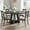 Black, variant on Round Dining Table Wood Kitchen Table for Dining Room, 47 in Dinning Room Tables for 4 Man, Farmhouse Dinner Table with Wooden Tabletop