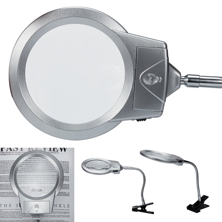 Clip On Light With Magnifying Glass