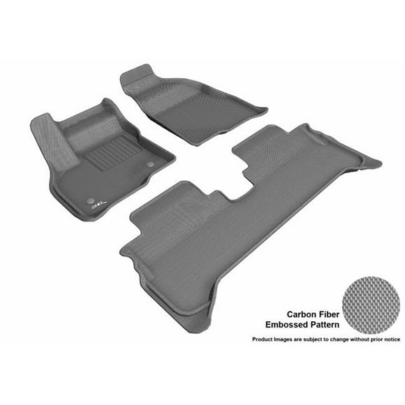3D MAXpider L1CH08701501 Kagu R1 R2 Floor Mat for 2017-2019 Chevrolet Bolt EV&#44; Gray