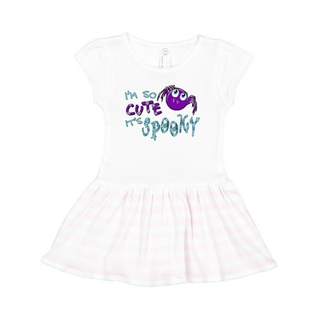 

Inktastic I m So Cute Its Spooky- Cute Halloween Spider Gift Toddler Girl Dress