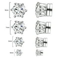 Yoursfs Stainless Steel Earring Stud Earrings Set for Men