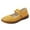 #0205-Yellow, variant on Xucatan Women's Closed Toe Leather Sandals,Summer Comfort Non-slip Oxford Orthopedic Ankle Strap Casual Dress Mary Jane Shoes Orthopedic Beach Shoes Gift
