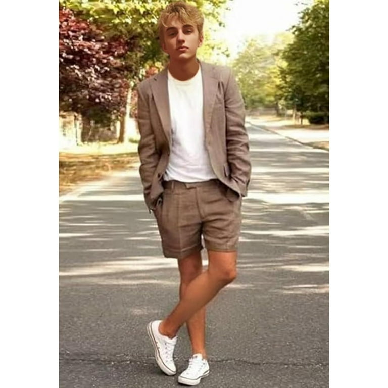 chinese dress ladies Raffia Linen Suit Shorts 7 main image 1