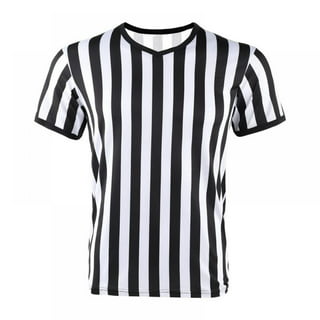 Referee Store | Elite Soccer Referee Jersey (Short or Long Sleeve) Black & White Adult 4X-Large +