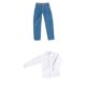 thumbnail image 1 of 1/6 Juego de Traje de Camisa Blanca y Jeans Pantalones de para Muñeca 12 Pulgadas Sunnimix Camisa de hombre de figura de acción, 1 of 4