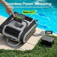 thumbnail image 5 of Axidou Cordless Robotic Pool Vacuum, 5000 GPH, 180W Brushless Motor, App Control, Wall and Waterline Cleaning, Auto Parking, 3-Hour Runtime, 5 of 9