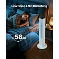 thumbnail image 2 of KFFKFF Tower Fan, 22 ft/s Velocity Quiet Floor Fan, 70° Oscillating Fans for Indoors with 3 Speeds, 4 Modes, 12H Timer, Portable Standing Bladeless Fan with Remote Control for Bedroom, Office, Home, 2 of 9