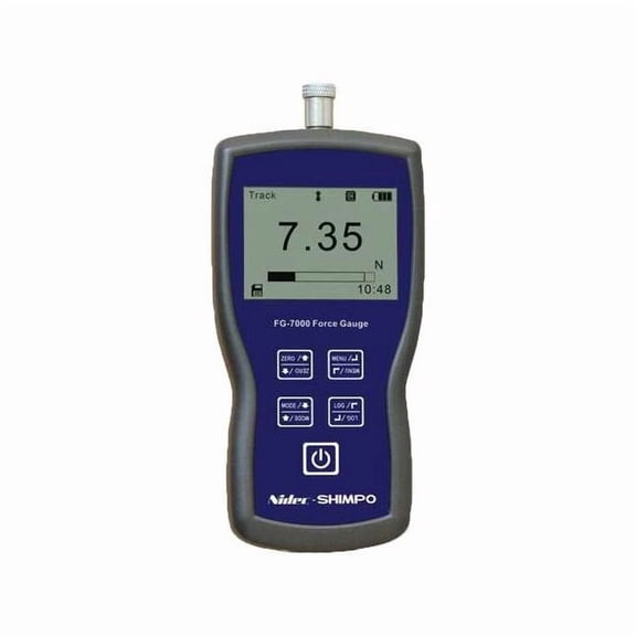 Shimpo Force Gauge,LCD,Aluminum,14 to 104F FG-7009