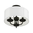 thumbnail image 2 of Livex Lighting - Brookdale - 3 Light Semi-Flush Mount In Transitional Style-11, 2 of 8