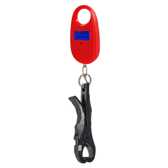 SunyaMood Mini Digital Hanging Fish Scale with Fish Control Forceps, 50 kg Limit