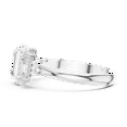 thumbnail image 4 of Zuwelria 1.47 Carat Beautiful Emerald Cut | D/VVS1 Moissanite Diamond Engagement Ring - 3 Stone Bridal Ring - Promise Ring | 18K White Gold Over Sterling Silver | D/VVS1 Size 5, 4 of 8